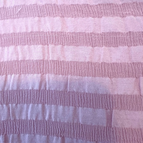 Vintage 80's EVR Pink Silk Striped Oversized Full Zip Sports Bomber Jacket M - Picture 5 of 10